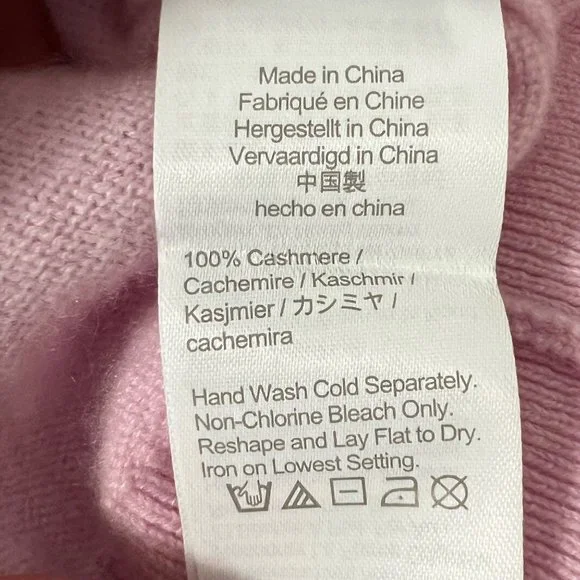 J Crew Womens Pink Cashmere Relaxed V Neck Sweater Heathered Peony size XXS - Picture 10 of 12